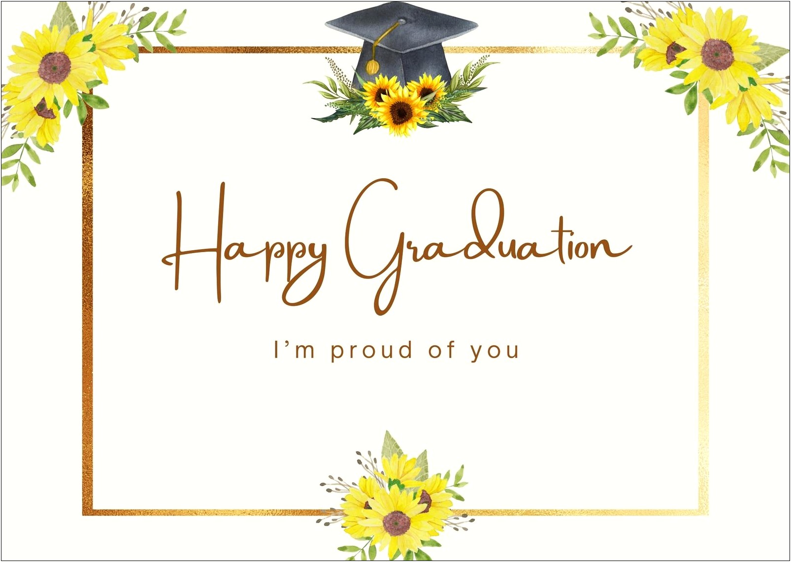 Free Congratulations Graduation Card Template 3x5
