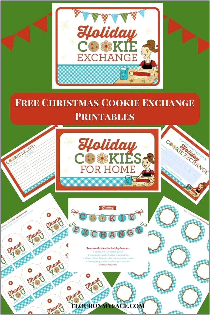 Free Cookie Exchange Recipe Card Template
