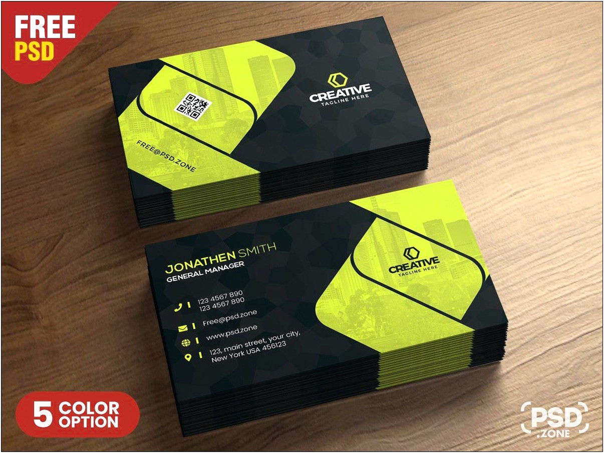 Free Corporate Business Card Templates Psd
