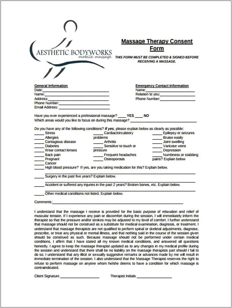 Free Counseling Template Forms For Private Practice