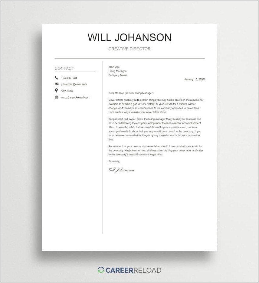 Free Cover Letter Template Download Google Docs