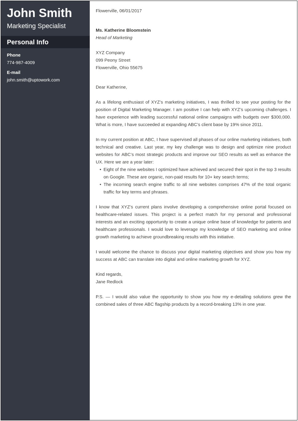 Free Cover Letter Template Microsoft Word