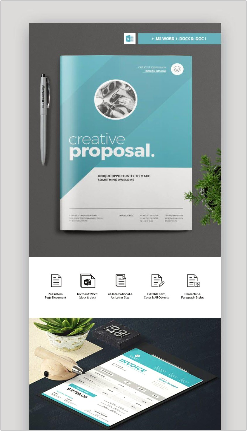 Free Creative Proposal Templates For Word