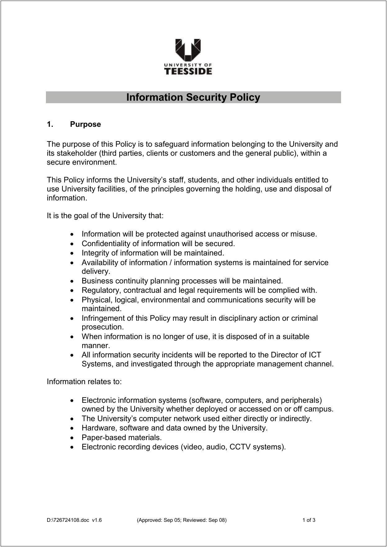 Free Credit Card Security Policy Template