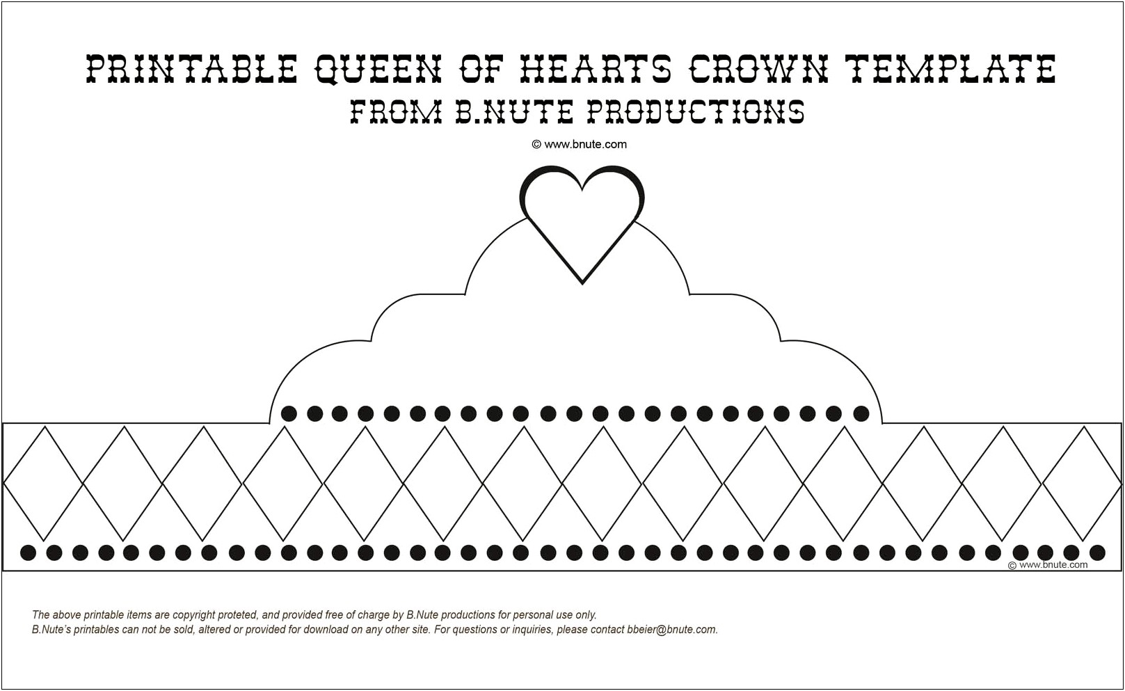 Free Crown Templates To Cut Out