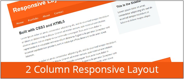 Free Css Template 2 Column Layout