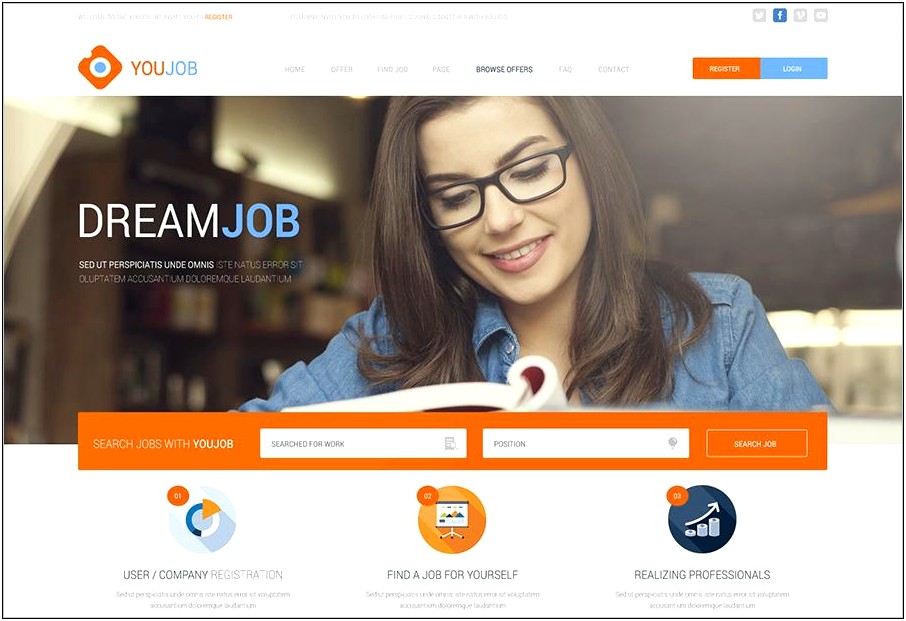 Free Css Template Download For Job Portal