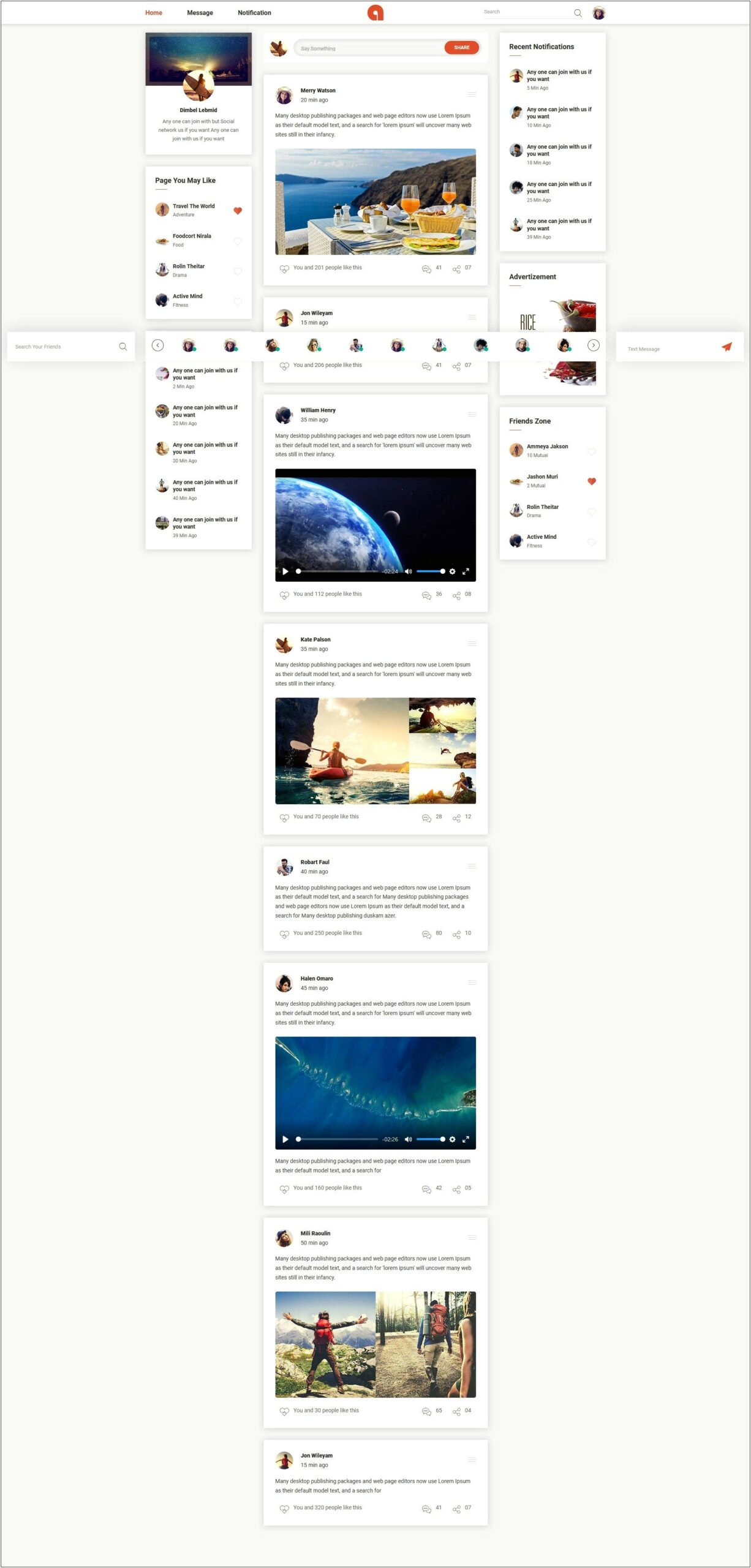 Free Css Templates Download For Social Networking