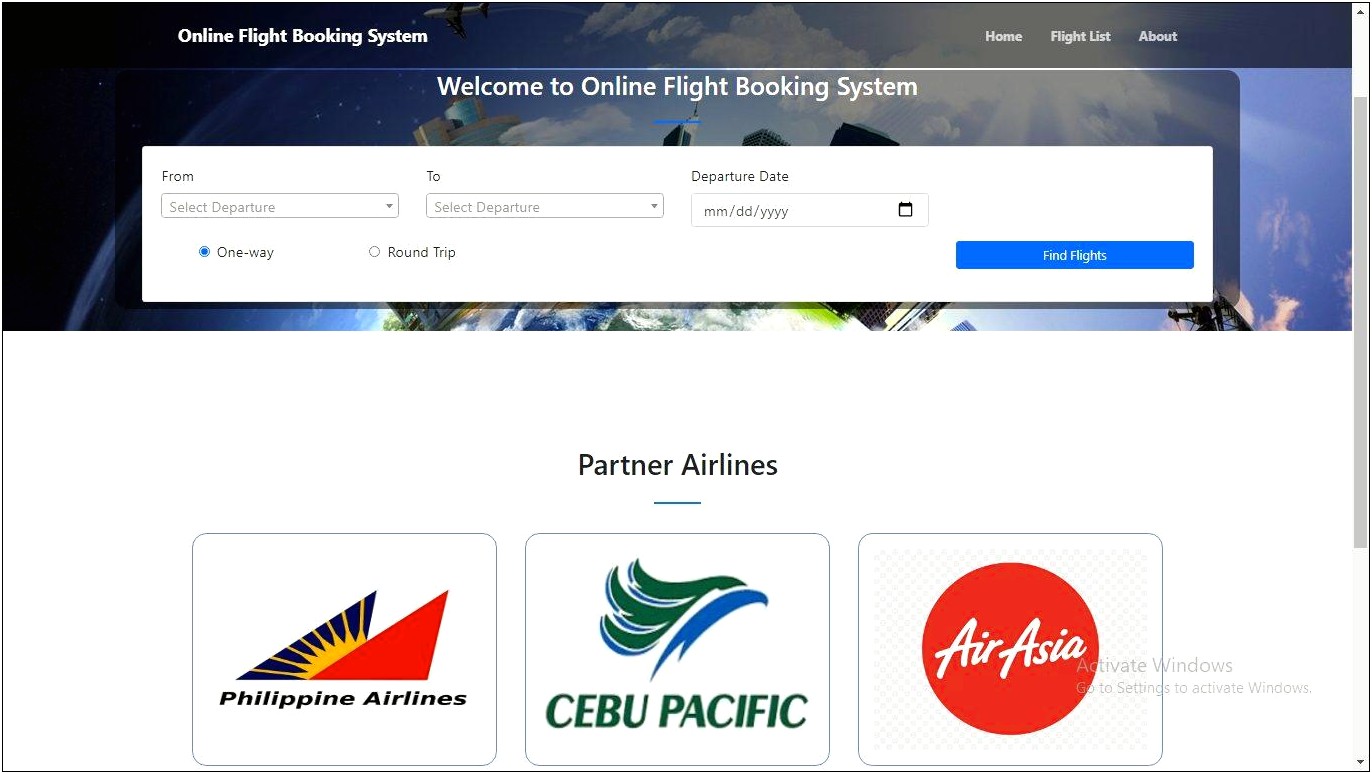 Free Css Templates For Airline Reservation System