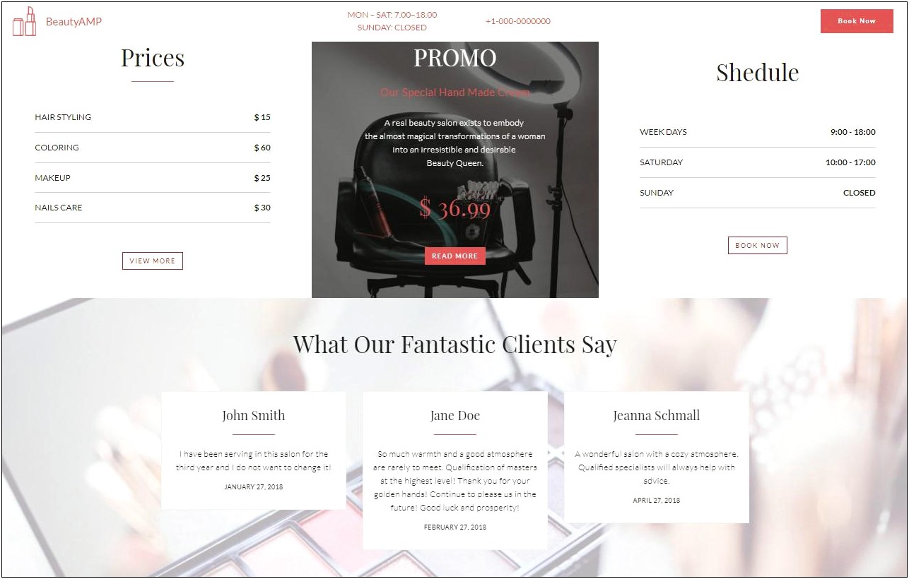 Free Css Templates For Beauty Parlour Free Download