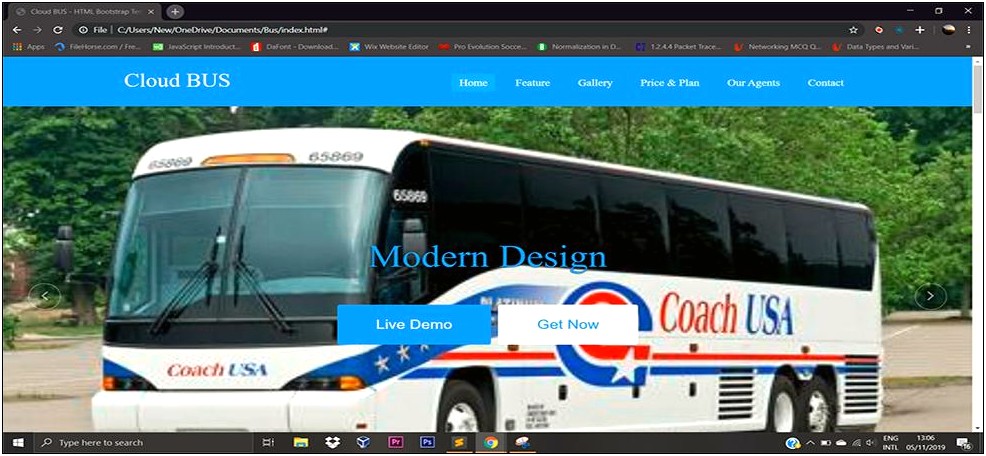 Free Css Templates For Bus Transportation