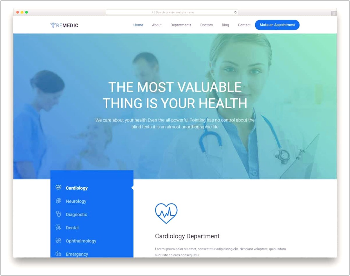 Free Css Templates For Dental Clinic