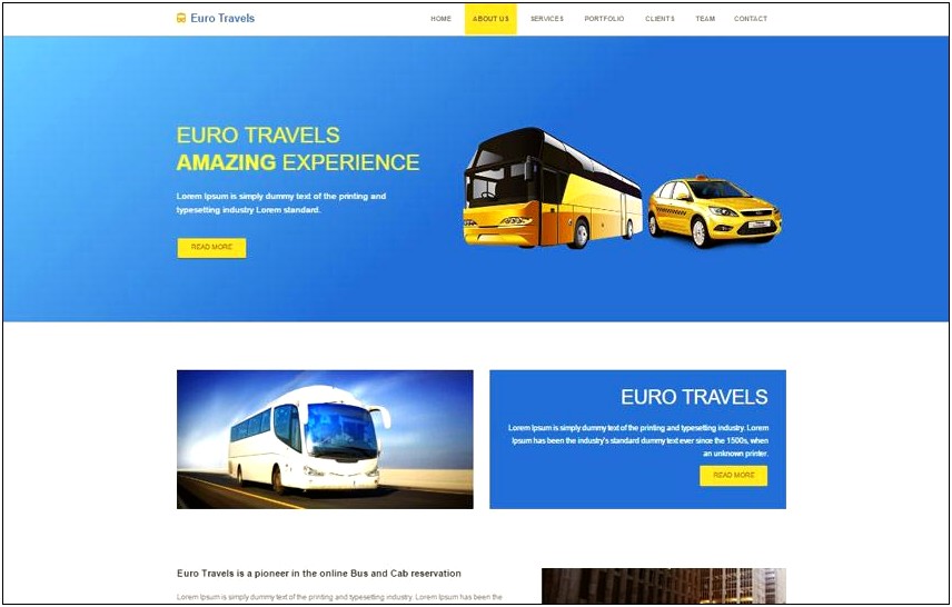Free Css Templates For Online Bus Reservation