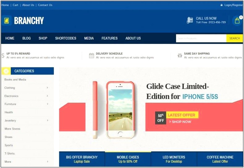 Free Css Templates For Online Mobile Shopping
