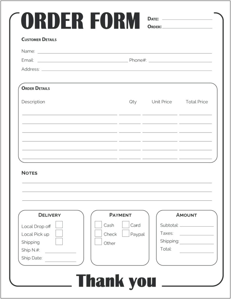 Free Customer Information Form Template Download