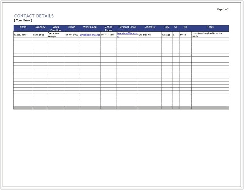 Free Customer Relationship Management Excel Template