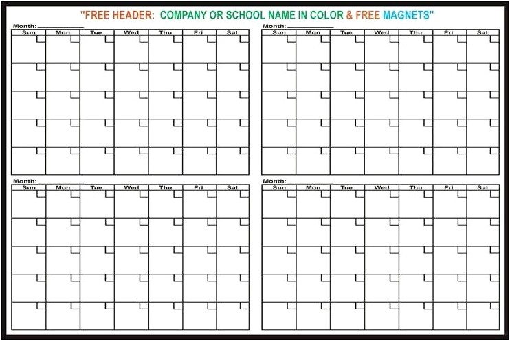 Free Customizable 3 Month Calendar Template 2019