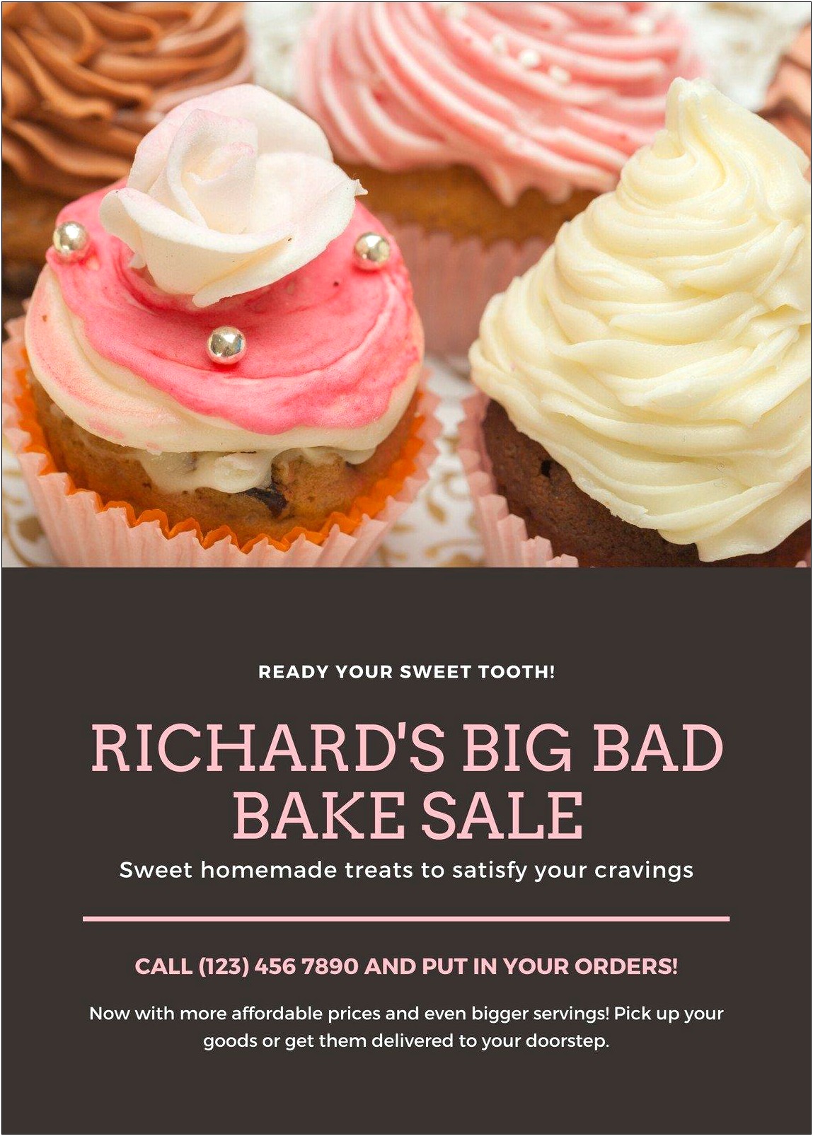 Free Customizable Bake Sale Flyer Template