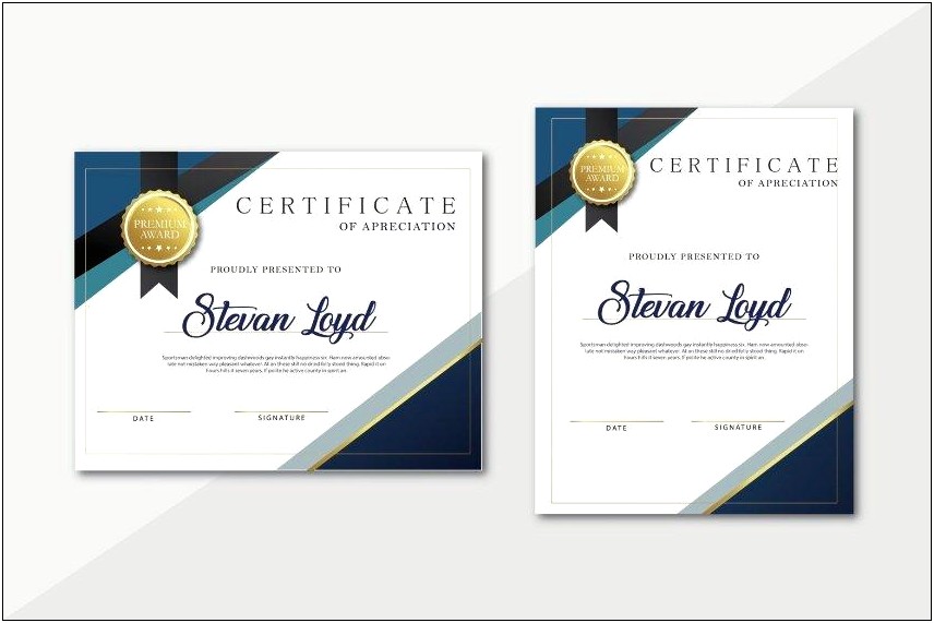 Free Customizable Certificate Templates For Word