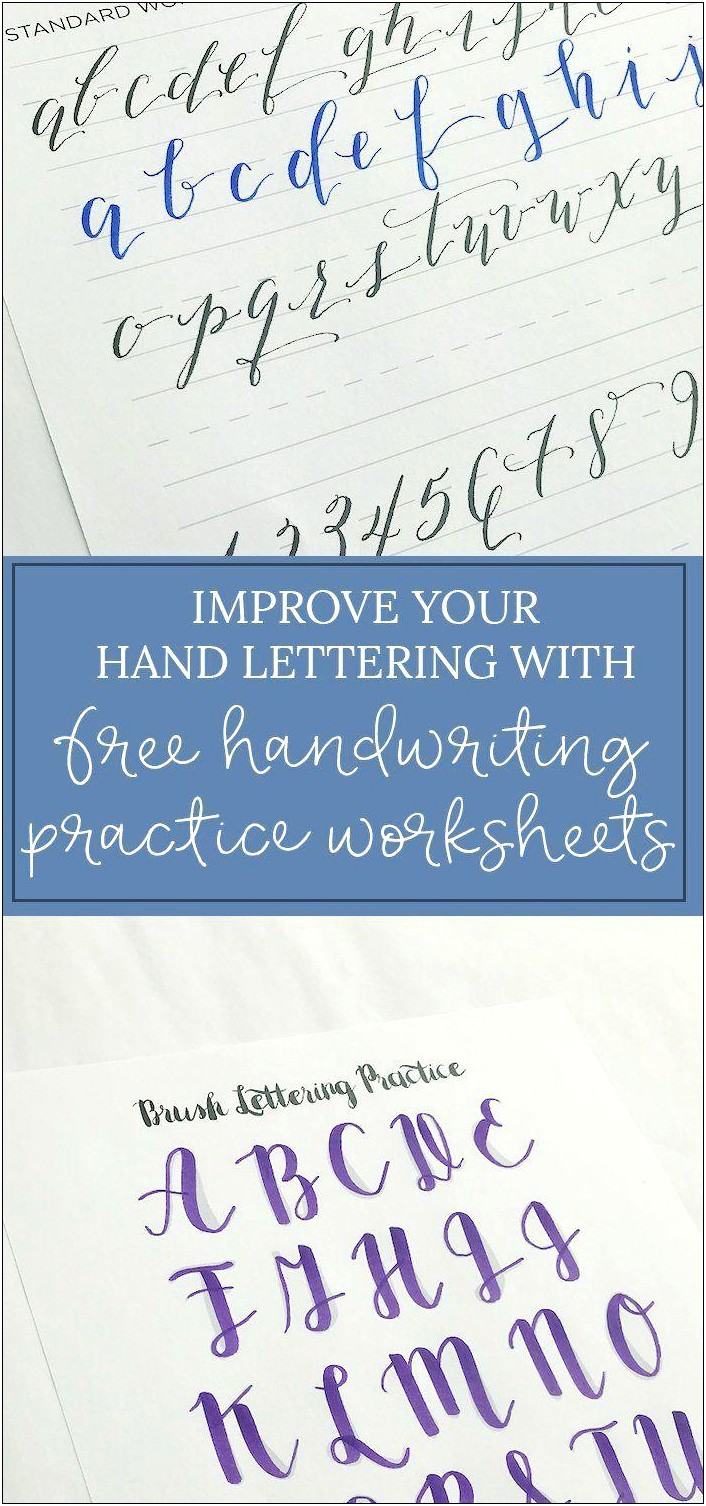 Free Cute Print Handwriting Templates For Adults