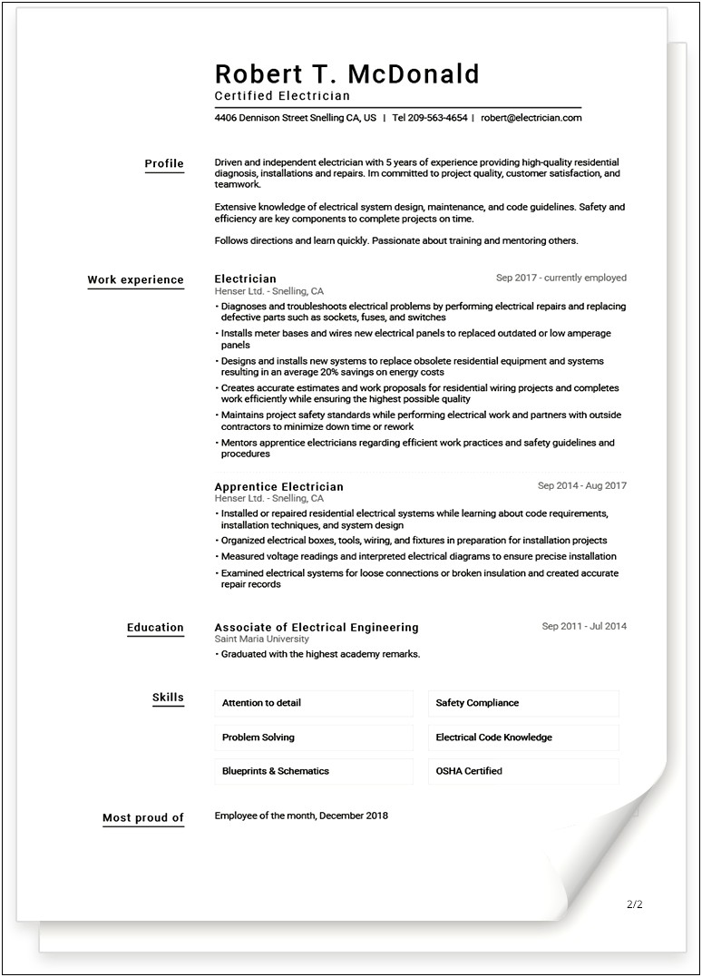 Free Cv Templates 2017 South Africa