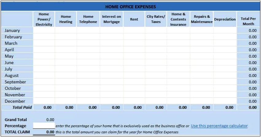 Free Daily Income And Expense Excel Template