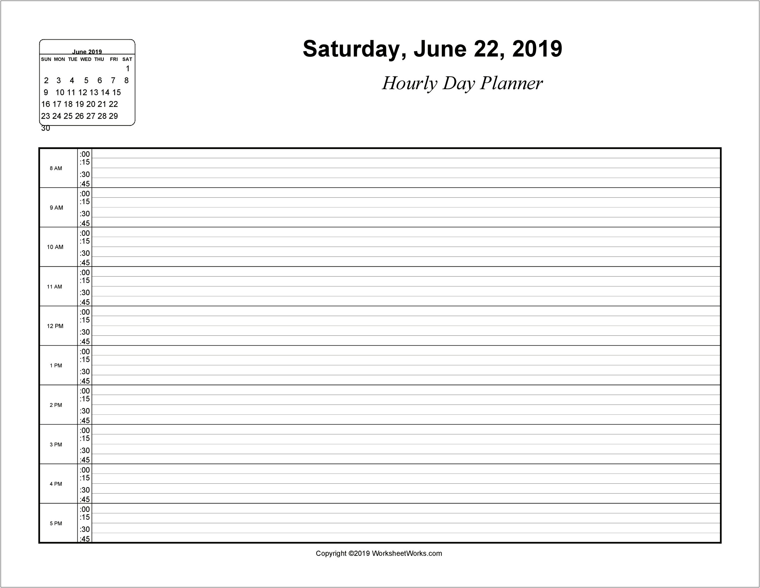 Free Daily Schedule Templates In Word