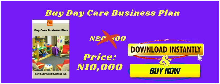 Free Day Care Business Plan Template