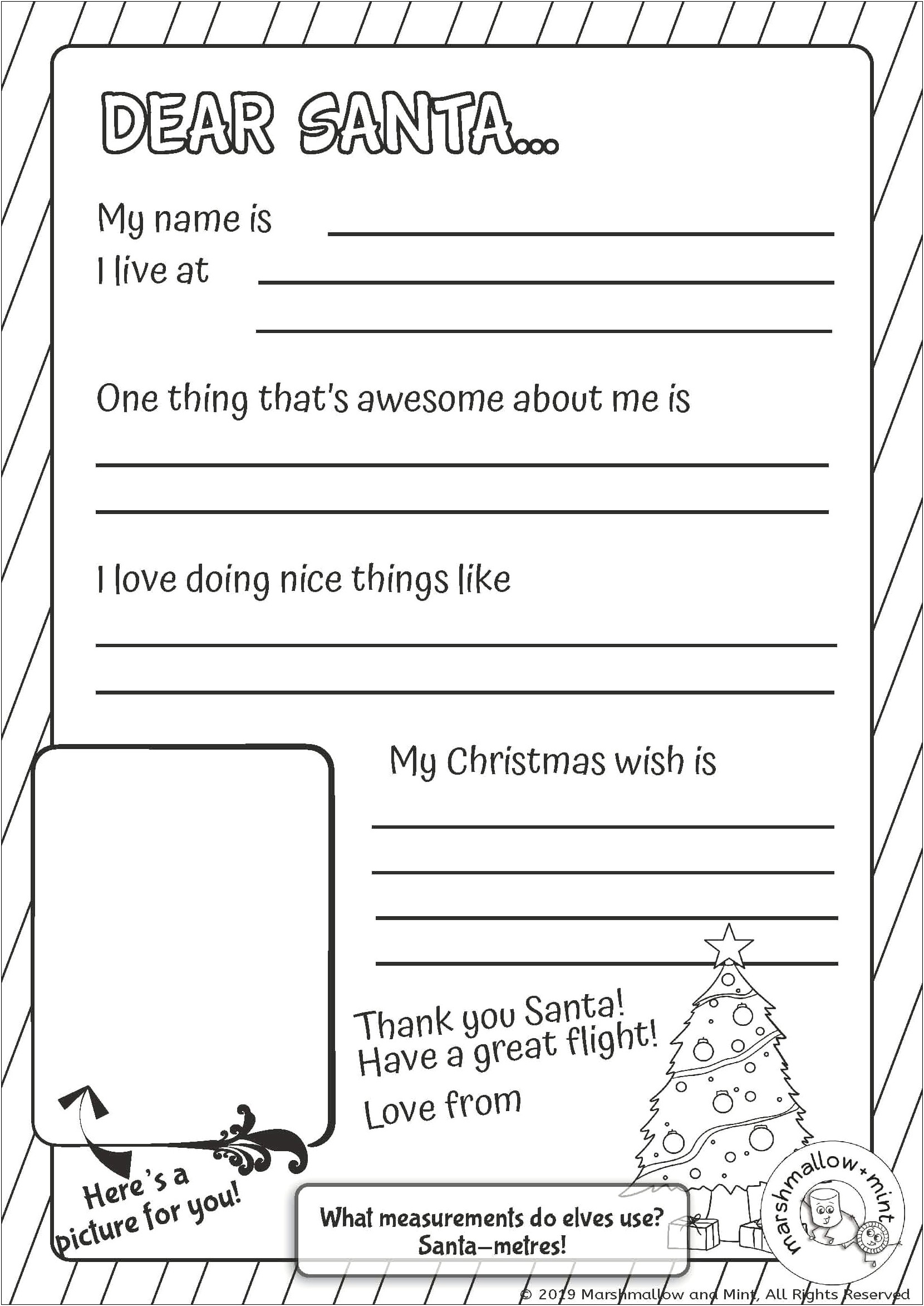 Free Dear Father Christmas Letter Template