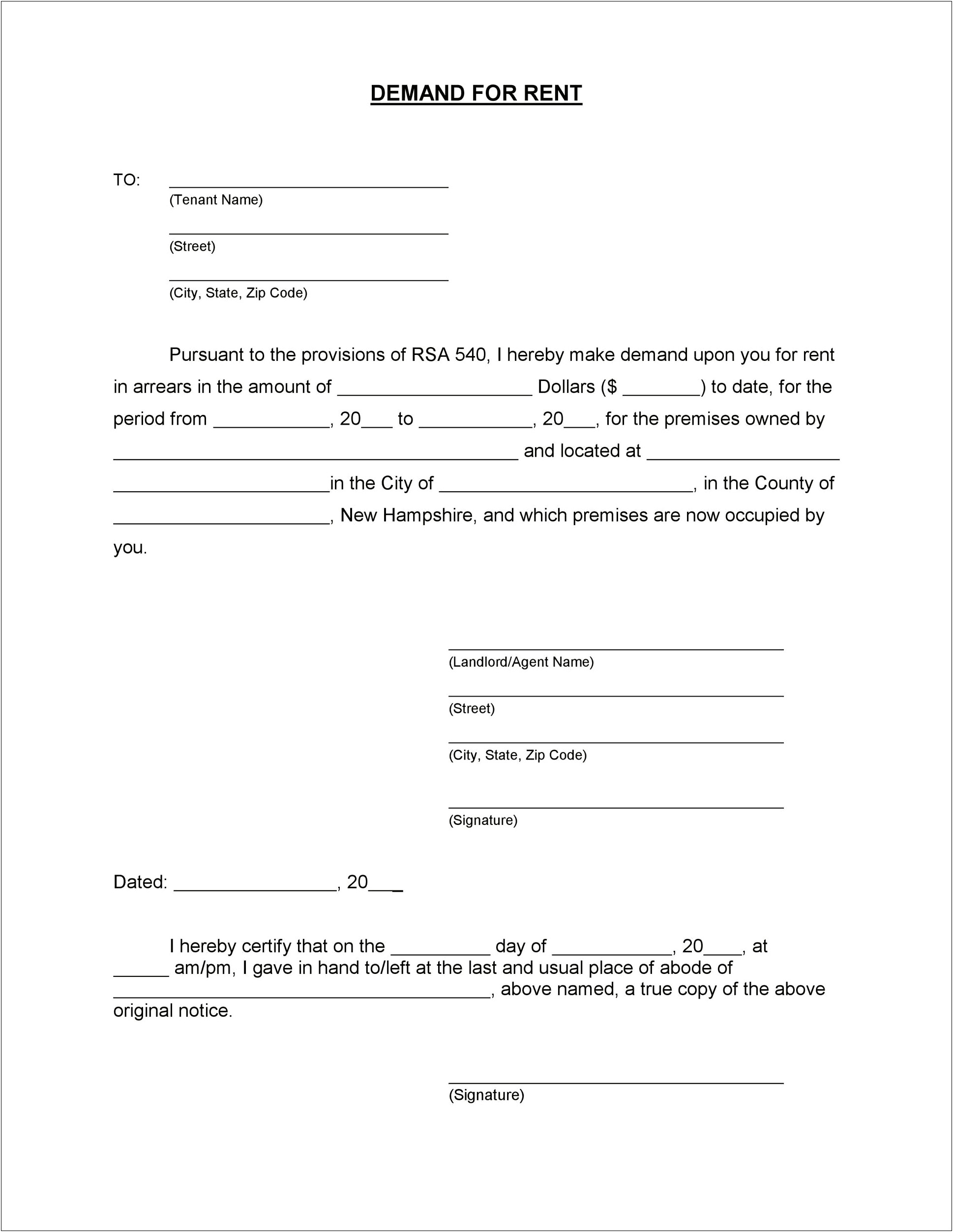 Free Demand Letter Template Against Bill Collectors
