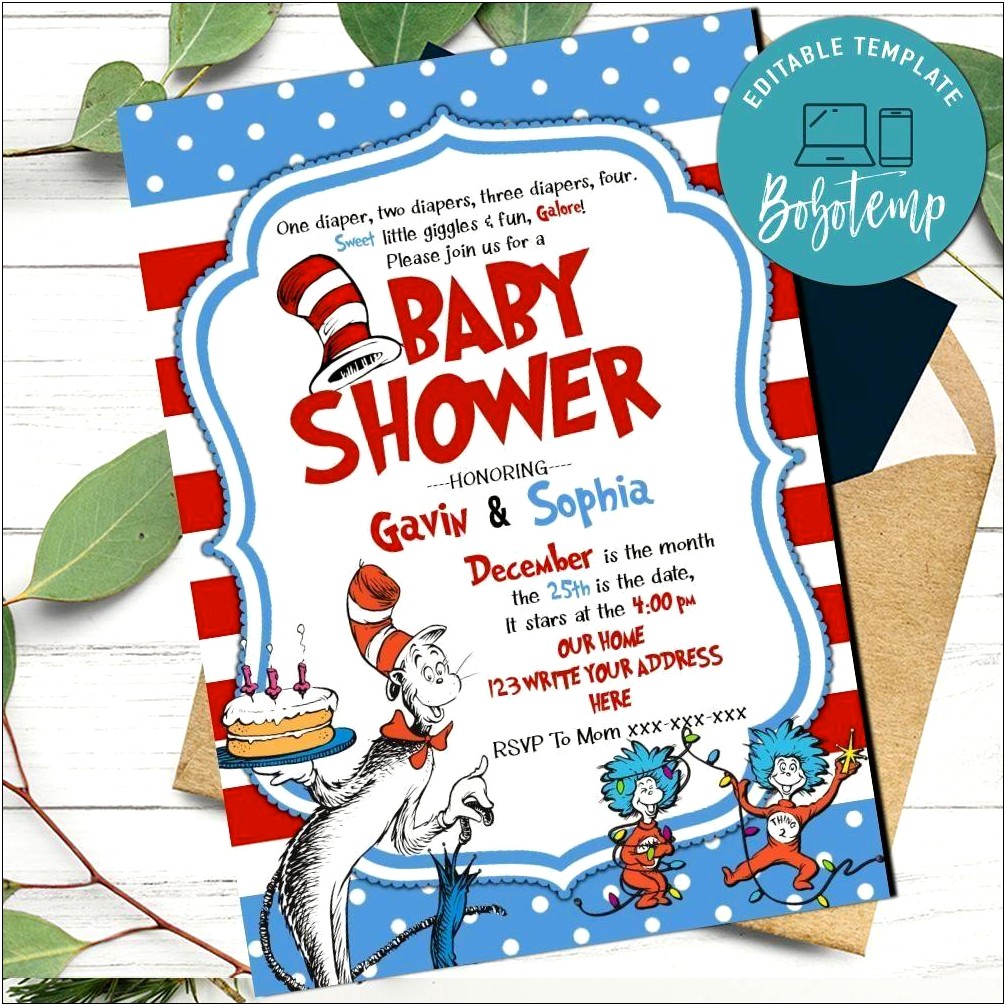 Free Diaper Baby Shower Invitation Templates