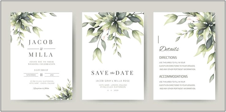 Free Direction Cards For Wedding Invitations Template