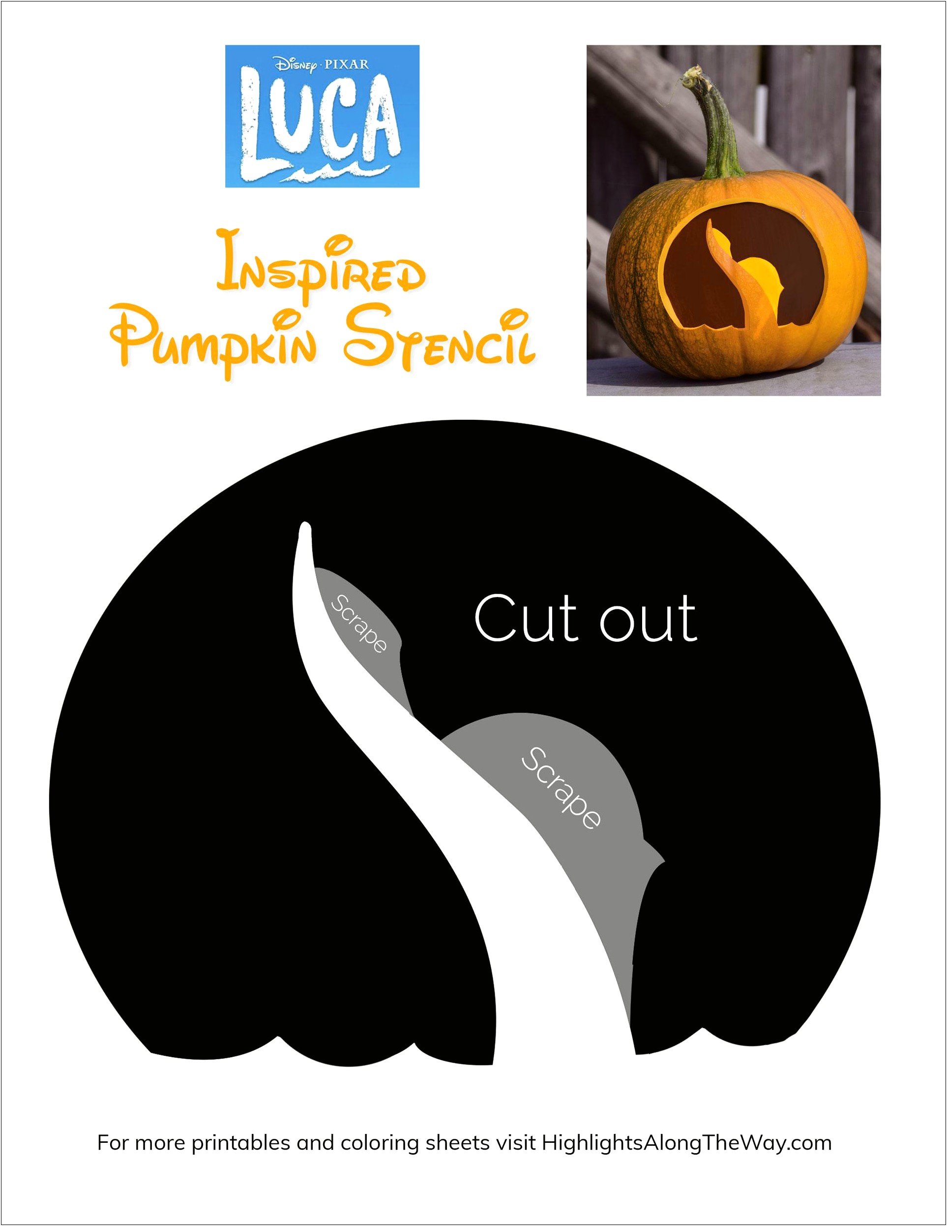 Free Disney Pumpkin Carving Patterns Printable Templates