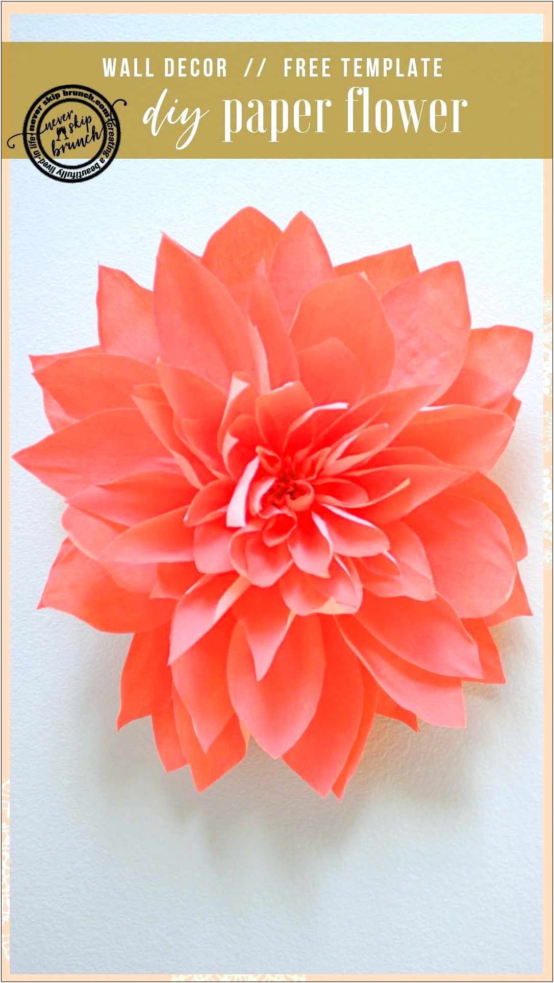 Free Diy Giant Paper Flower Templates