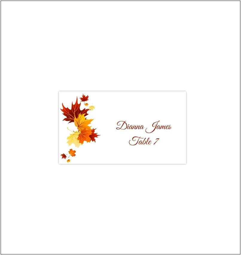 Free Diy Printable Place Card Template