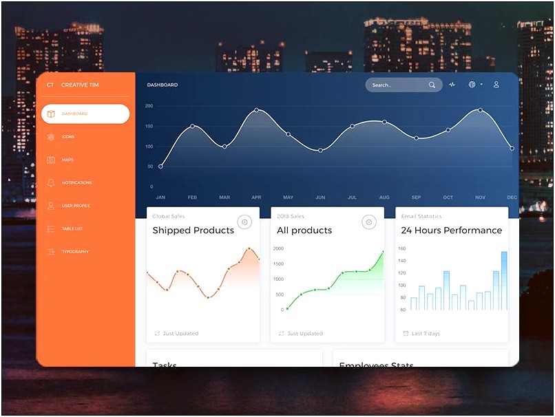 Free Download Admin Template Bootstrap 4