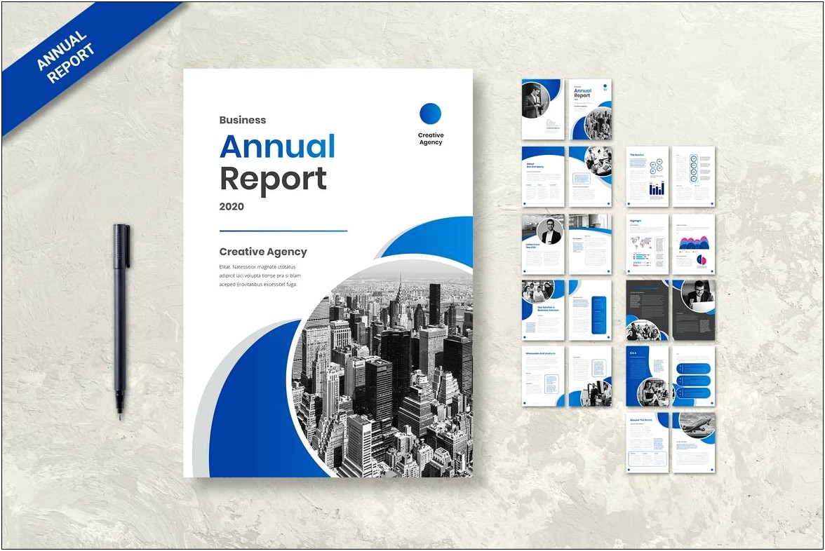 Free Download Annual Report Design Templates In Word