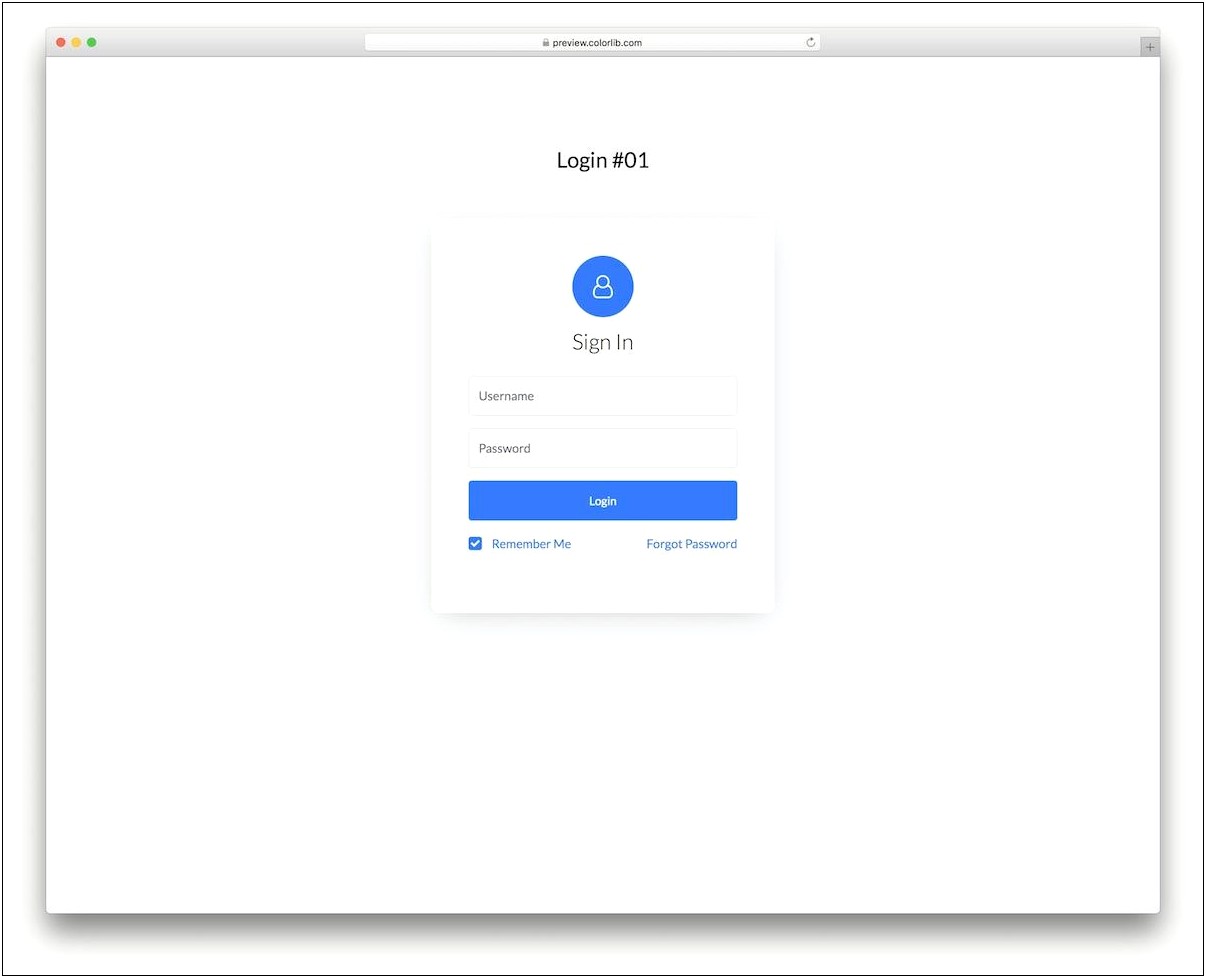 Free Download Bootstrap Login Page Template
