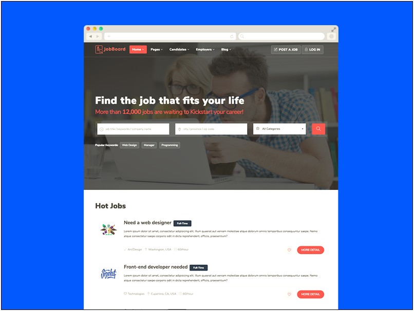 Free Download Bootstrap Templates For Job Portal