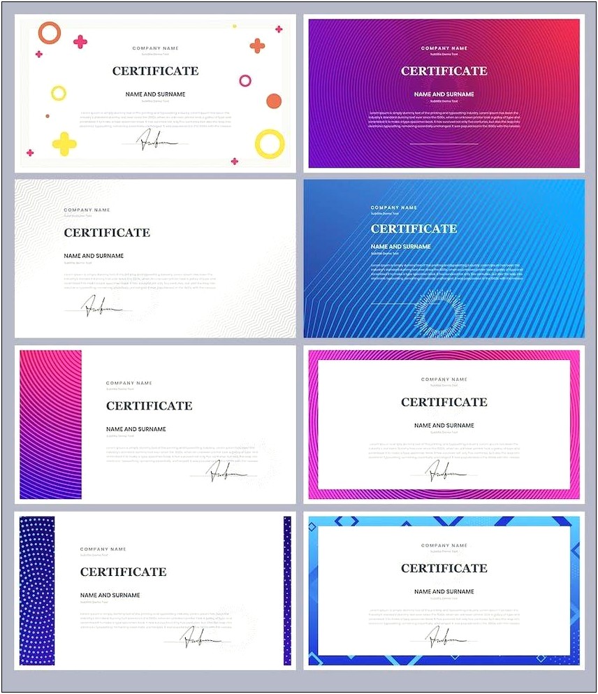 Free Download Certificate Templates For Powerpoint