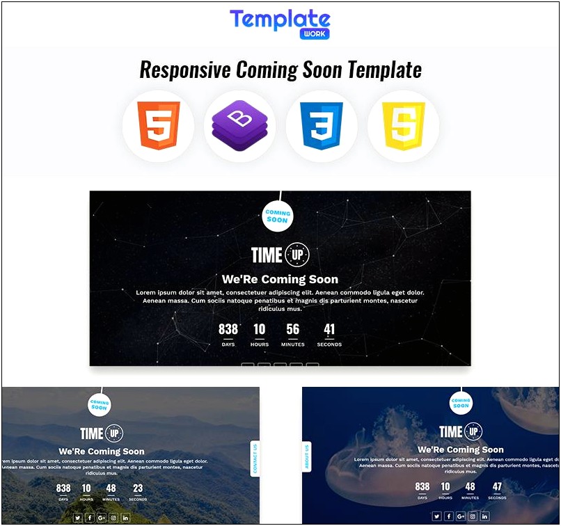Free Download Coming Soon Html5 Template
