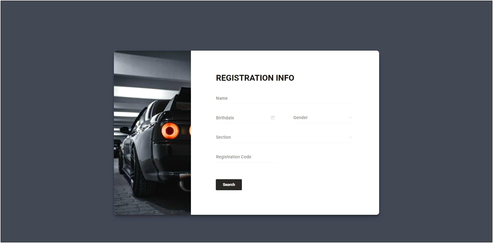 Free Download Css Template For Registration Form