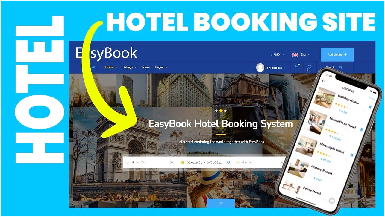 Free Download Easybook Hotel Booking Directory Listing Template