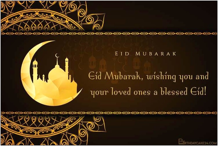 Free Download Eid Invitation Card Template