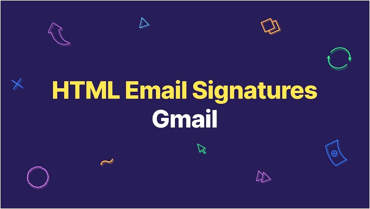 Free Download Email Signatures Html Template