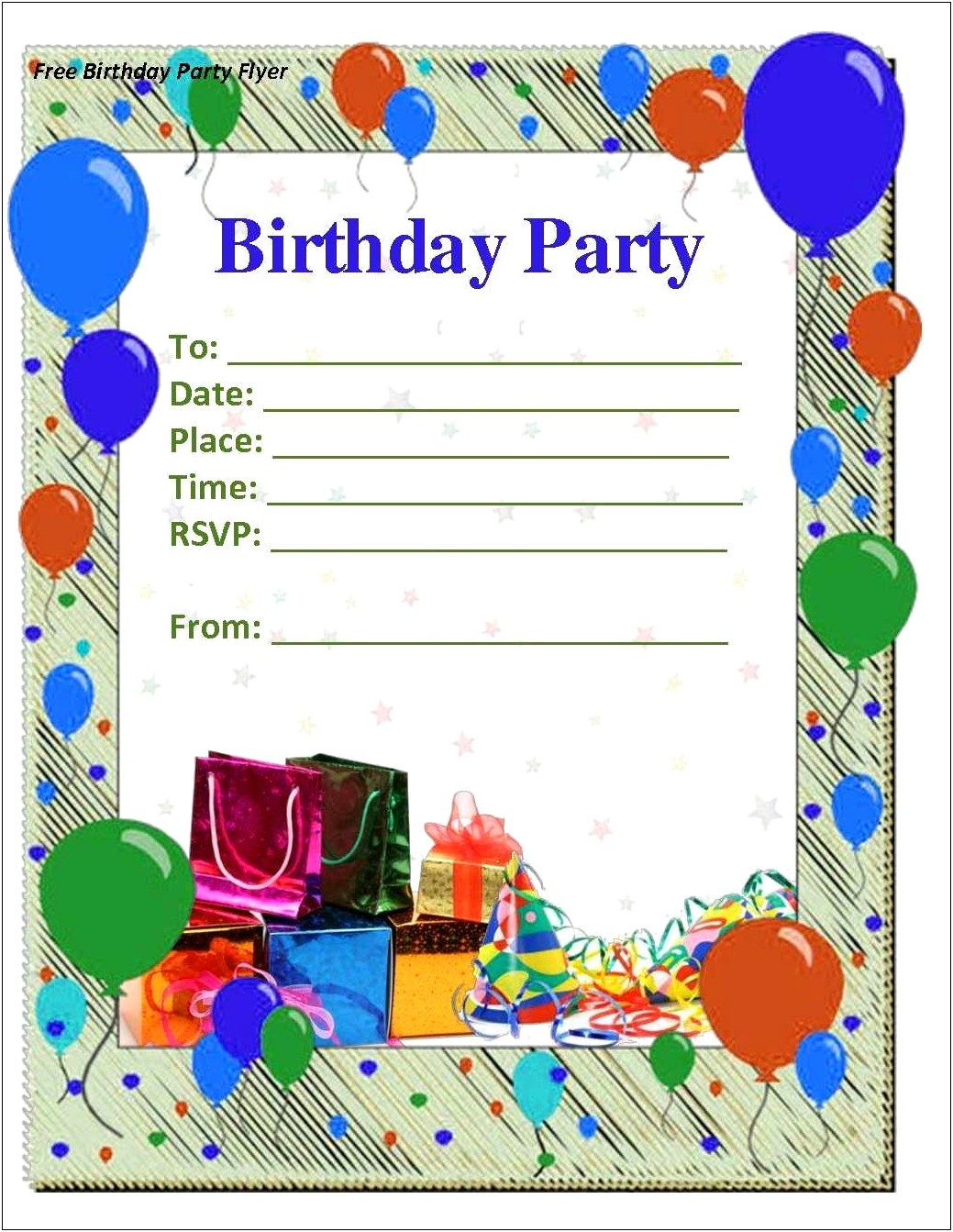 Free Download For Word Party Invitation Templates