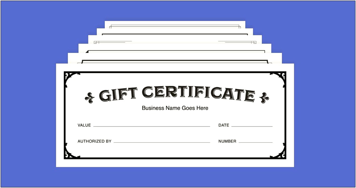 Free Download Gift Certificate Coupon Template