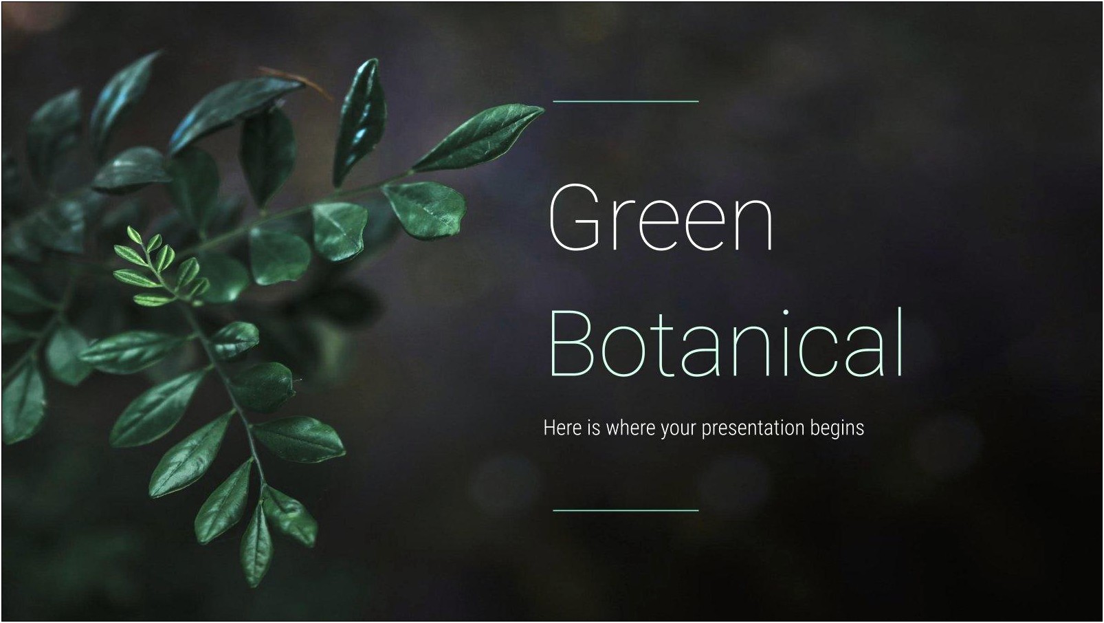 Free Download Green Environment Powerpoint Template