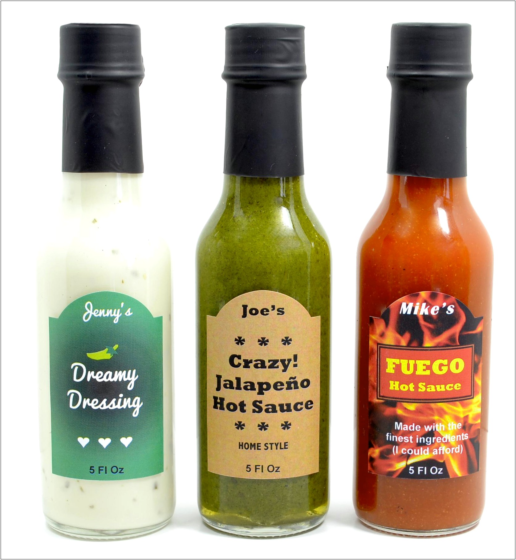 Free Download Label Templates For Sauce Bottles