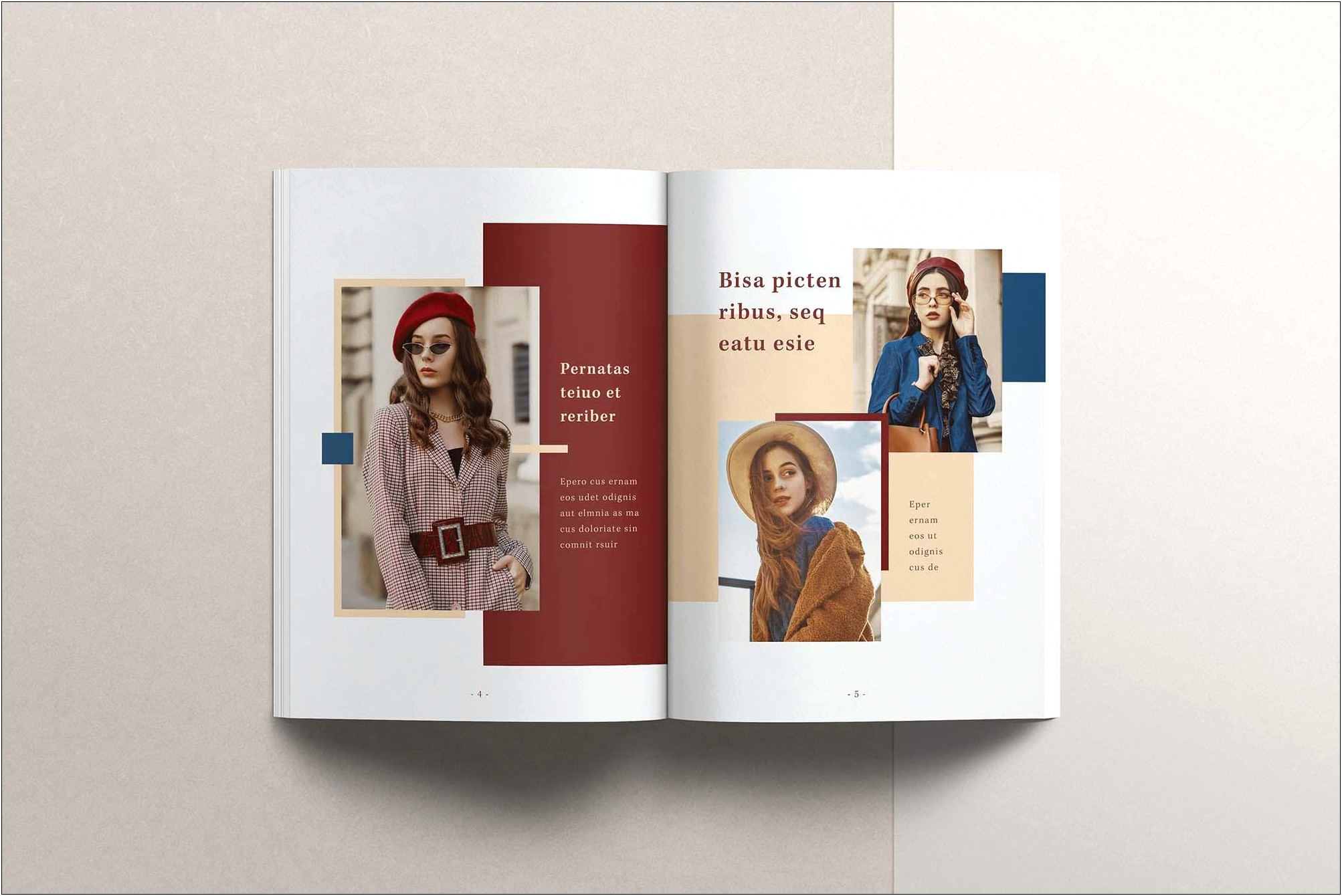 Free Download Magazine Layout Design Template